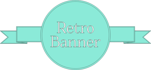 Retro Banner ribbon vector image