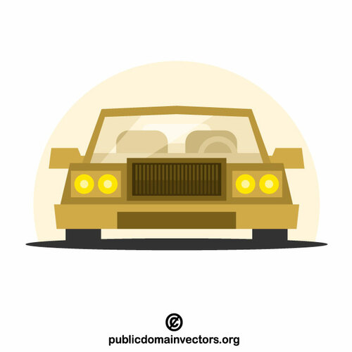 Retro auto vector graphics