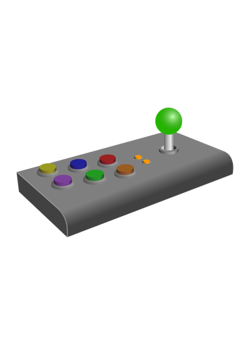 Arcade Turbo joystick vektör küçük resim