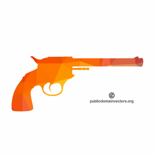 Revolver silhouette clip art