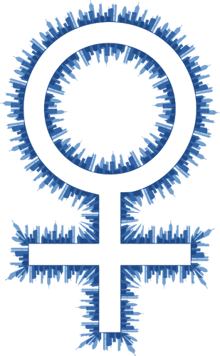 Скайлайн женский символ