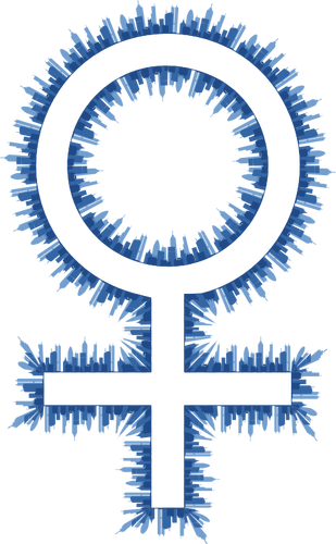 Skyline female symbol