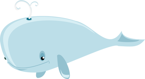 アニメーションのシロナガスクジラ