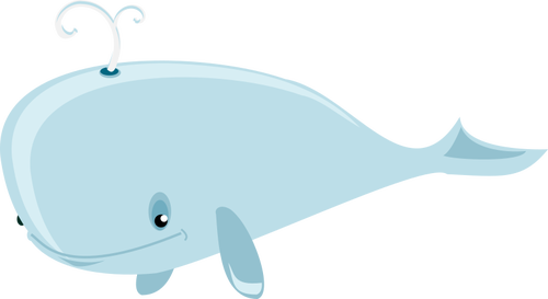 Animated blue whale