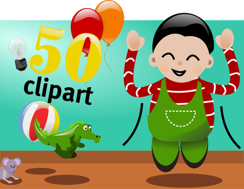 Celebrate 50 clipart vector image