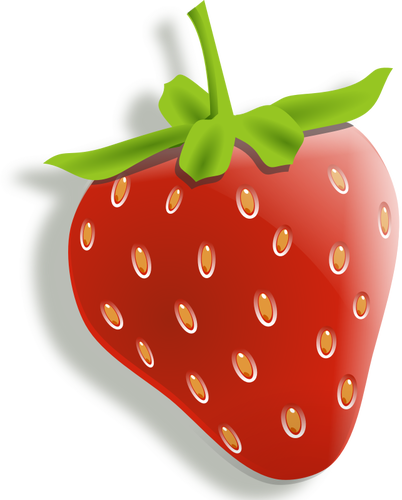 Vektor image av skyggelagt jordbær