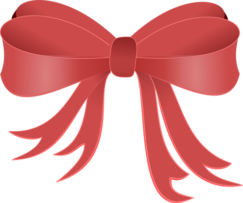 Red decorative ribbon