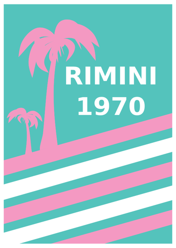 Italské dovolenou plakát
