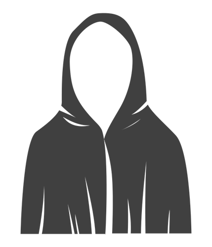 Black robe vector image