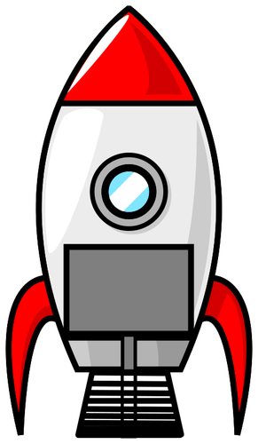 Kreslený obrázek rakety