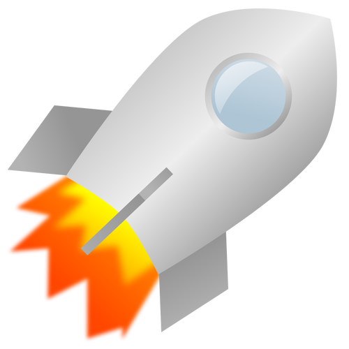 Toy rocket vector image
