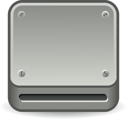 Optical drive vector icon