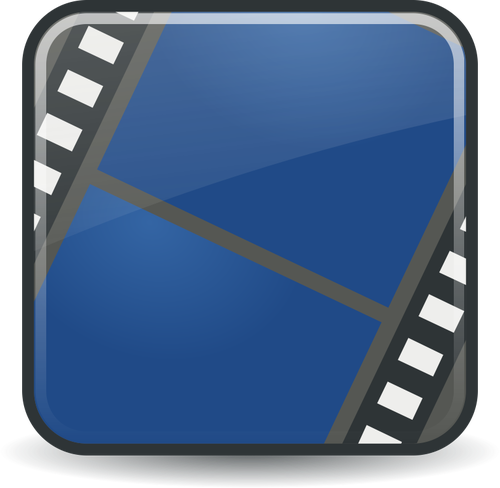 Multimedia-fil länk datorn ikonen vektor ClipArt