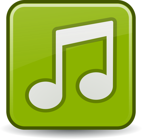 Vector drawing of musical files icon