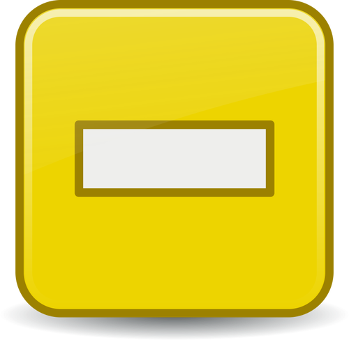 Žlutá grafické počítačové tlačítka - mínus