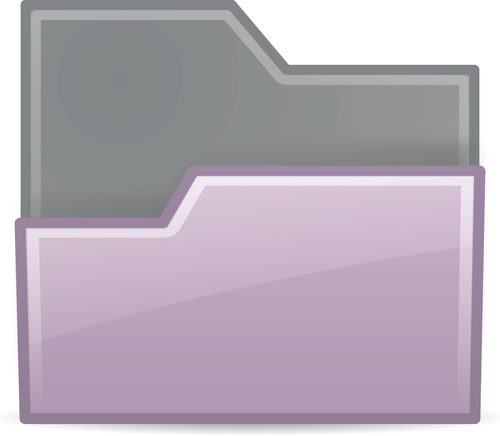 Фиолетовый перетаскивания папки