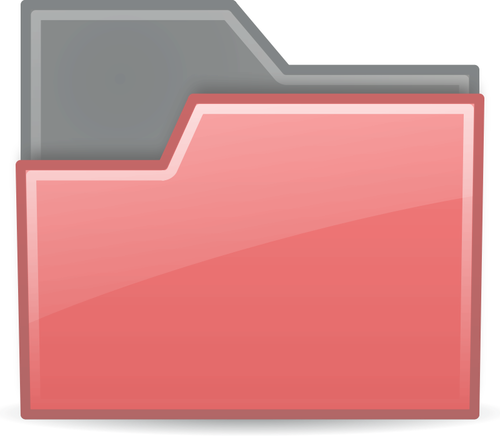 Red folder symbol