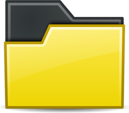 Ikona żółtego folderu