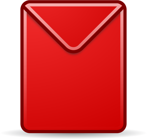 赤い封筒のアイコン