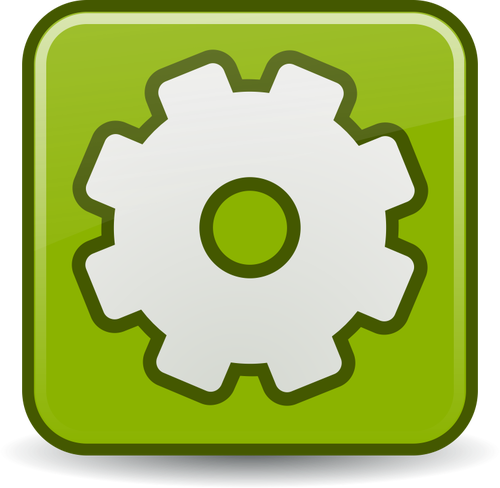 Vector illustration of colored gear wheel