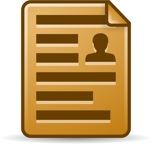 Brown document icon