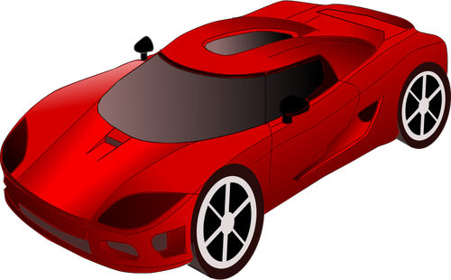 Vermelho desporto corridas carro vetor clip-art