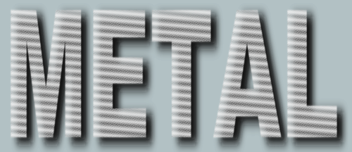 Logo en métal