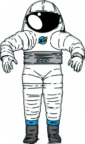 Dibujo vectorial de traje espacial de astronauta de la NASA Mark III