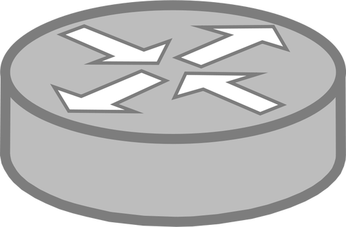 Imagem de vetor de símbolo de roteador