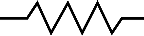 Vector clip art of RSA electronics capacitor symbol