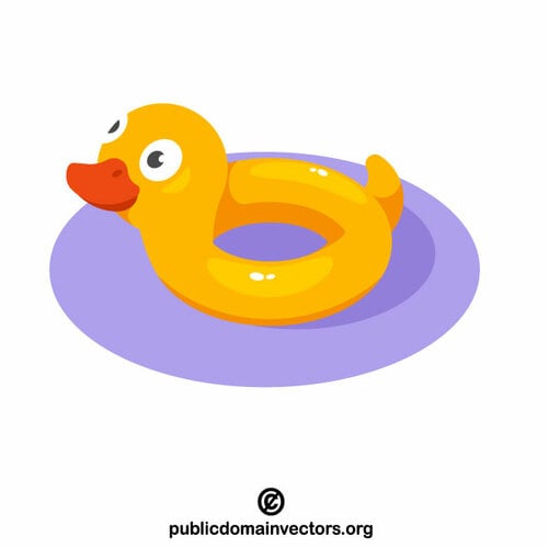 Rubber duck in the water | Public domain vectors