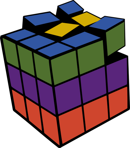 Rubik küp vektör çizim