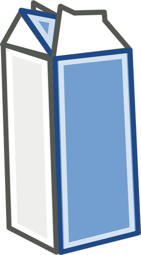 Vector image of milk in carton