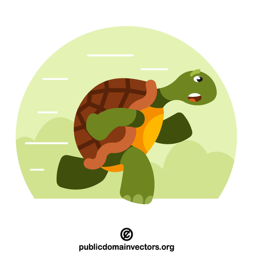 Lopende schildpadvector