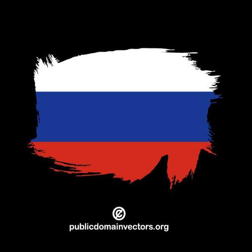Окрашенные флаг России