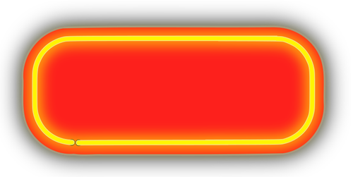 Placa de néon borda vermelha