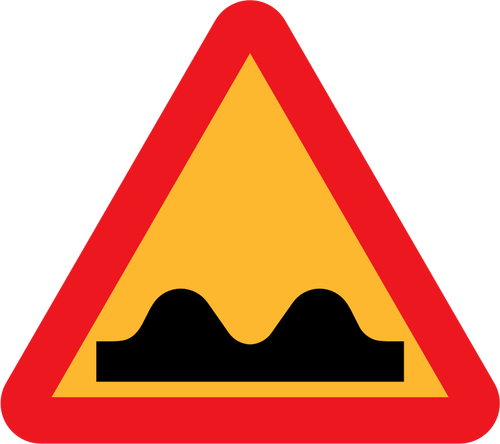 Verkehrszeichen für ein Speed bump