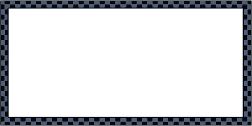 Vector graphics of black and blue rectangular border