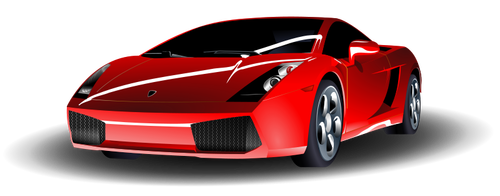 Red Lamborghini vector art