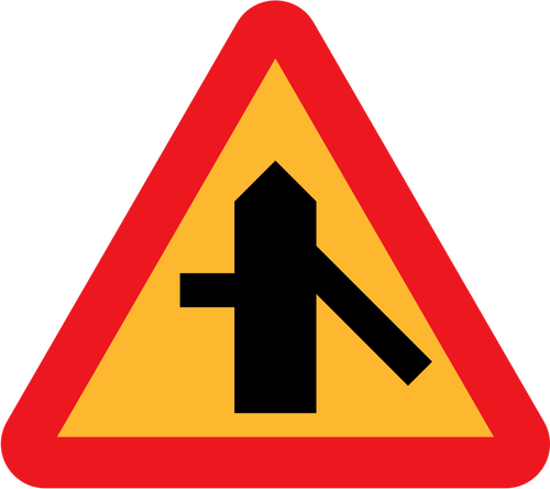 Merging traffic vector symbol