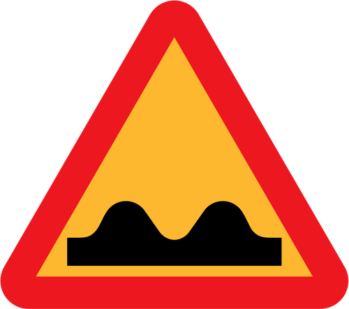 Speed Bump Sign Vector