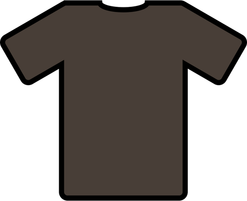 Camiseta marrón vector de la imagen