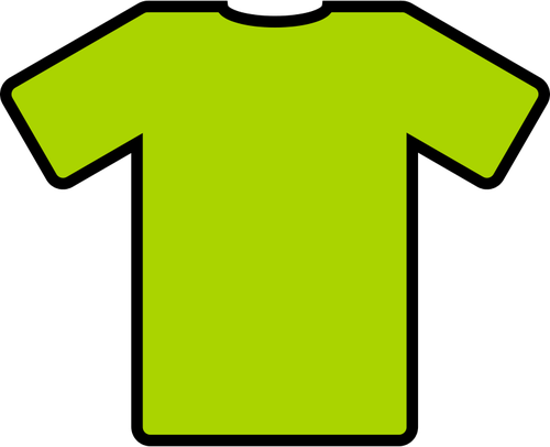 Illustration de vecteur vert t-shirt