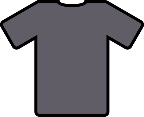 Imagen de vector de camiseta gris