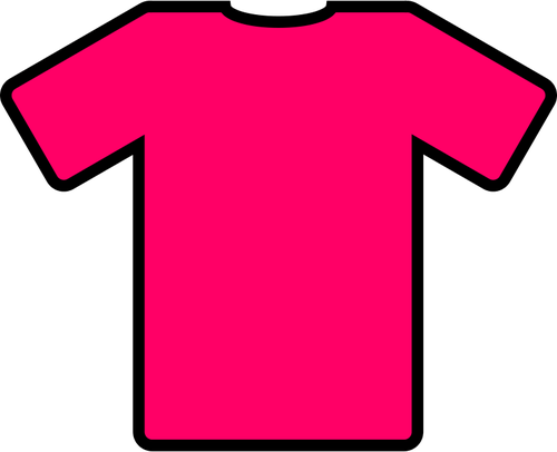 Розовая футболка векторное изображение