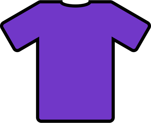 Purple t-shirt vector drawing