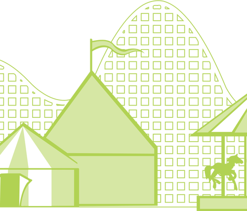 テーマパークのベクトル図