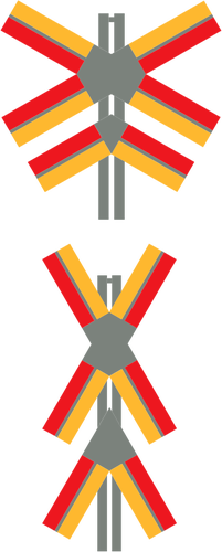 Symbole vecteur de intersection trafic