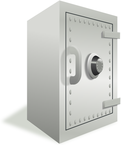 Vector image of a safe