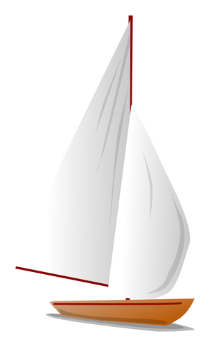 Weiße Segelboot